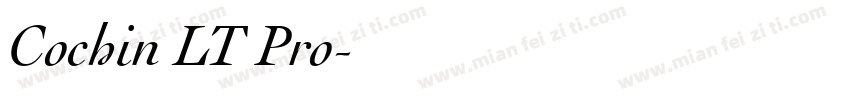 Cochin LT Pro字体转换